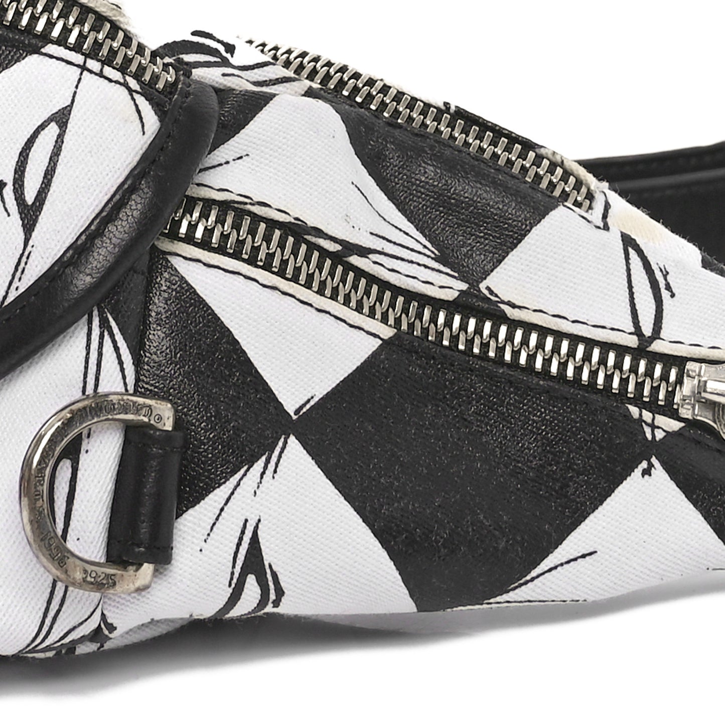 Canvas 99 Eyes Snat Pack Gunslinger Waist Bag Black White