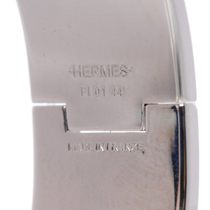 Hermes Enamel Wide Clic Clac H Bracelet GM Rose Nacarat 4 of 4