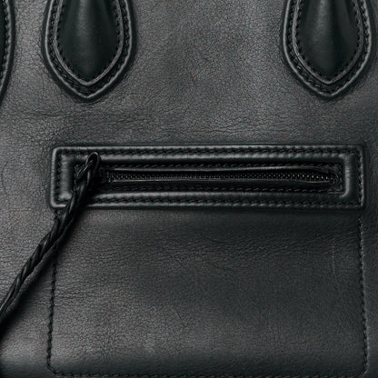Celine Smooth Calfskin Medium Phantom Luggage Black 10 of 20