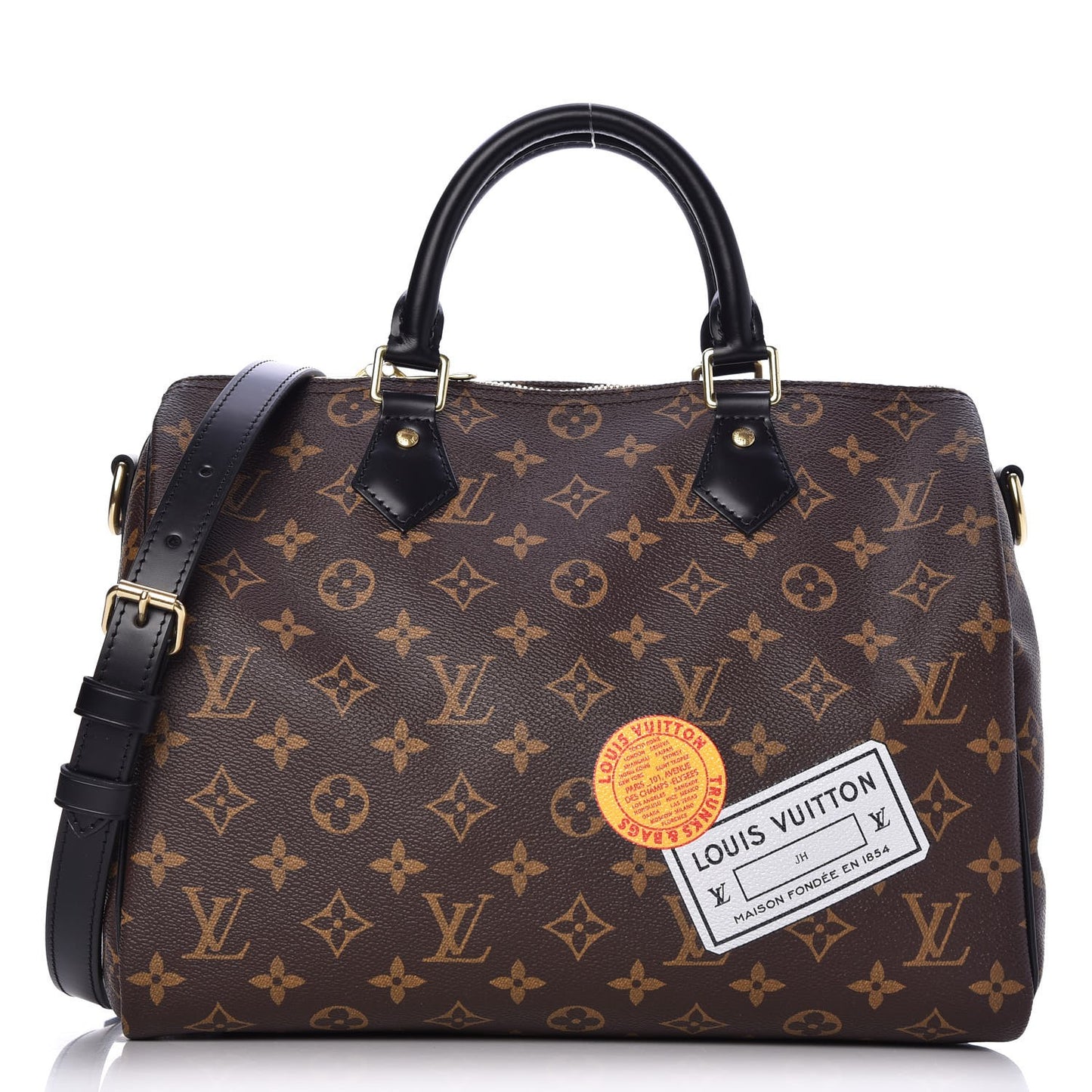 Monogram My World Tour Speedy Bandouliere 30 Black