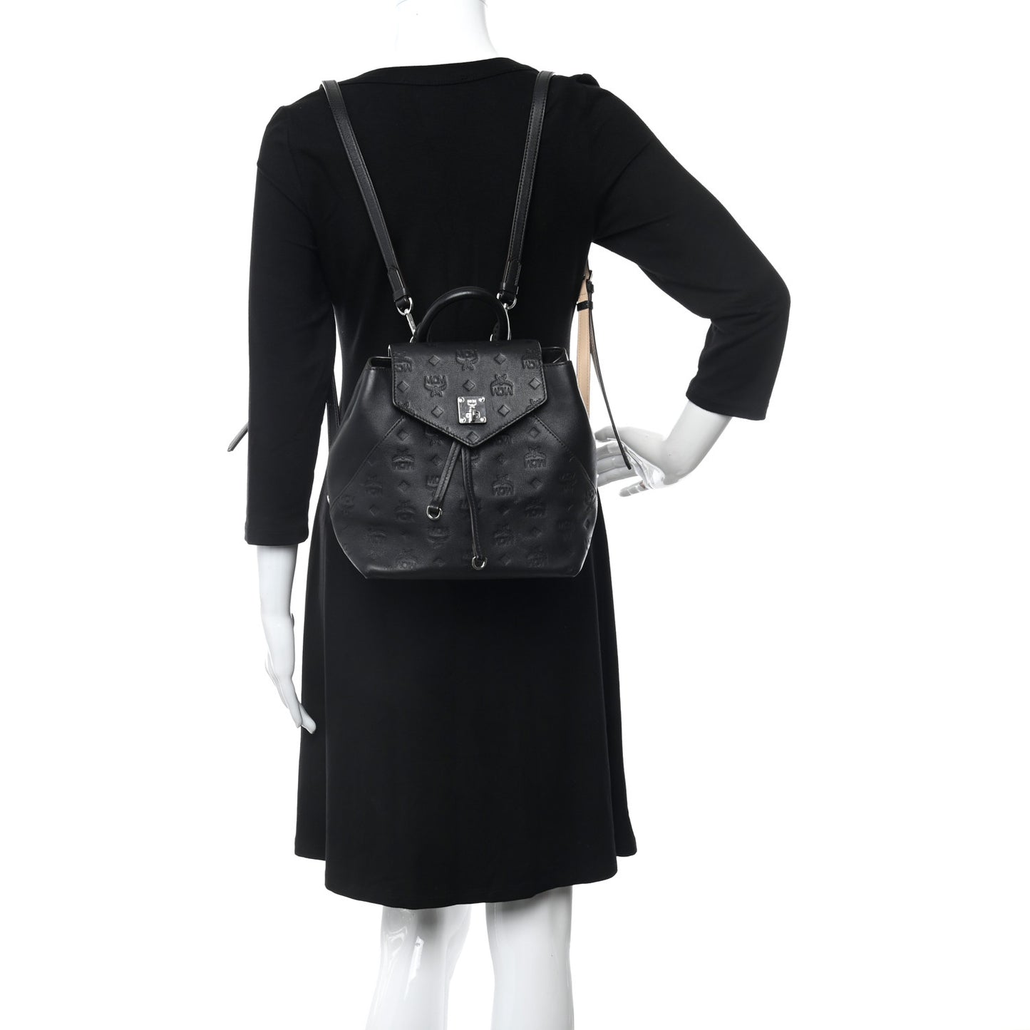 Calfskin Ottomar Monogram Essential Backpack Black