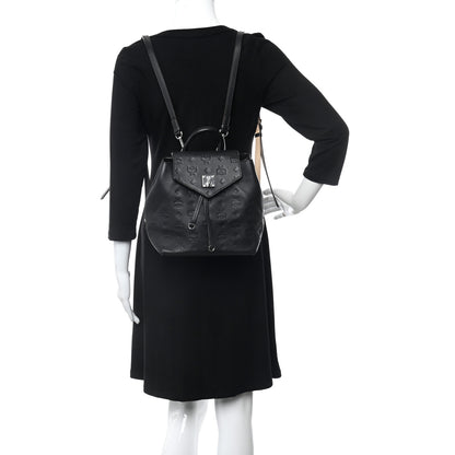 MCM Calfskin Ottomar Monogram Essential Backpack Black 2 of 14