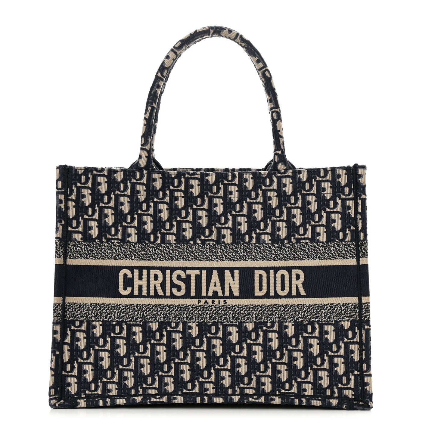 Oblique Medium Book Tote Blue Multicolor