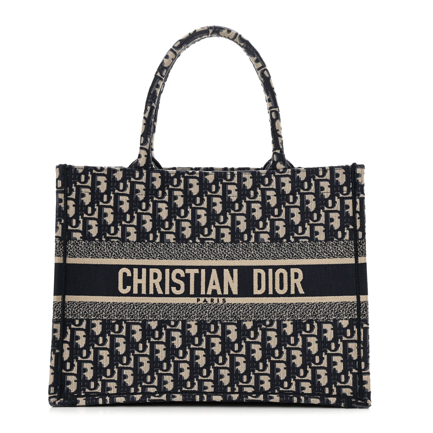Christian Dior Oblique Medium Book Tote Blue Multicolor 1 of 15