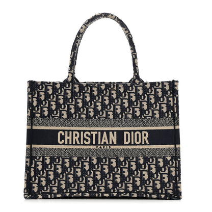 Christian Dior Oblique Medium Book Tote Blue Multicolor 1 of 15