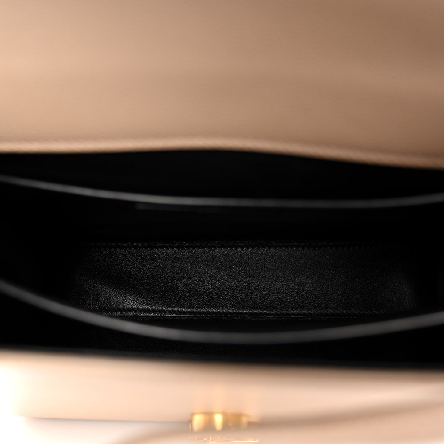 Grain de Poudre Medium Classic Monogram Cassandra Top Handle Dark Beige