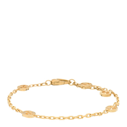 Gucci 18K Yellow Gold Interlocking G Chain Bracelet 1 of 3