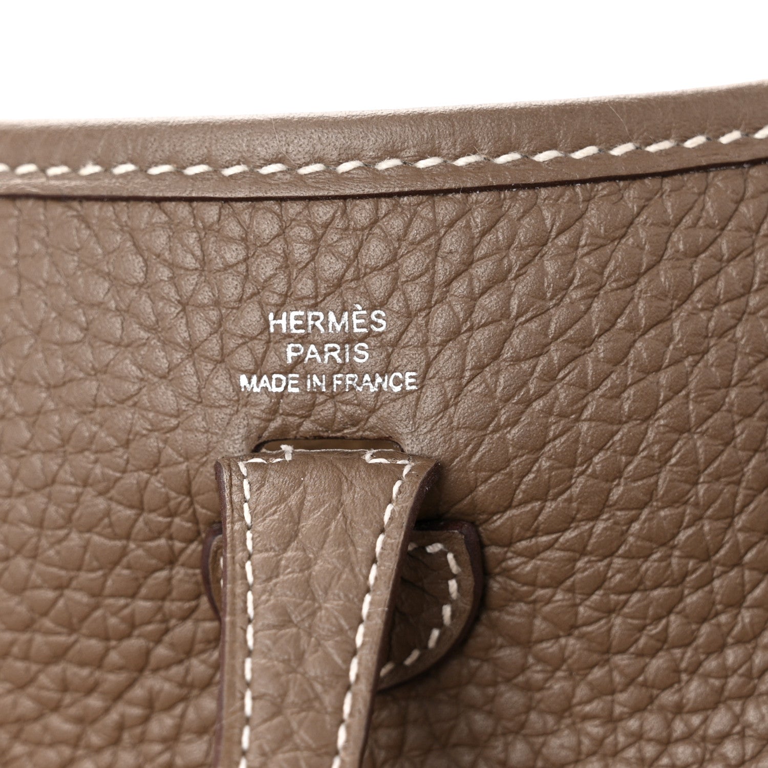 Hermes Taurillon Clemence Amazone Evelyne TPM Etoupe Bleu Indigo 6 of 10