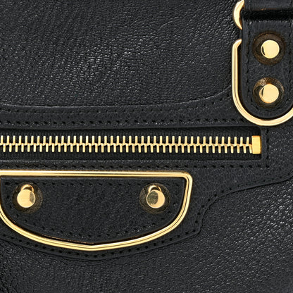 Balenciaga Chevre Gold Metallic Edge Hardware S City Black 8 of 11