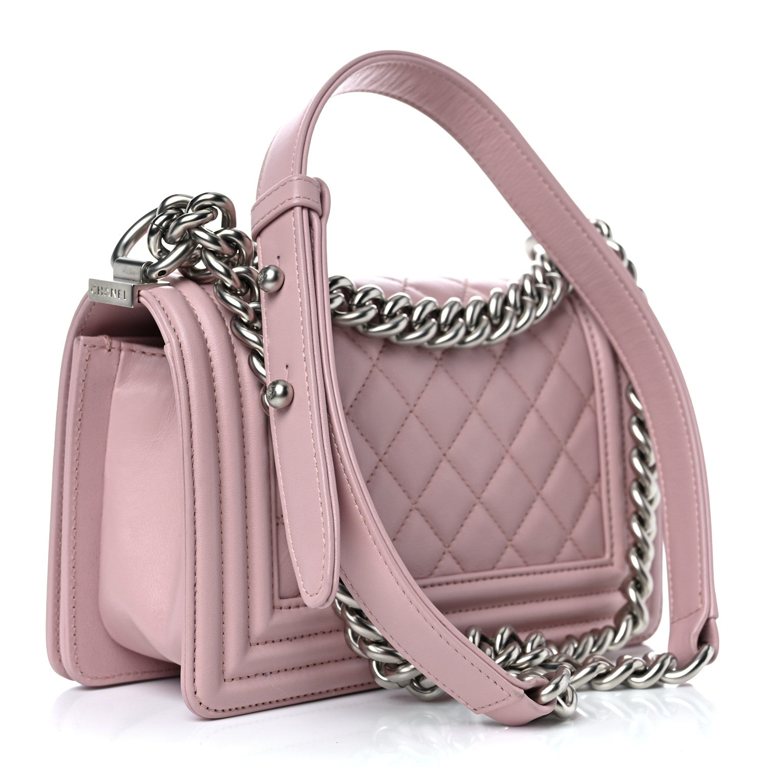 Chanel Calfskin Quilted Small Boy Flap Light Pink 3 of 11