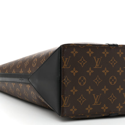 Louis Vuitton Monogram Macassar Weekend Tote GM 8 of 9