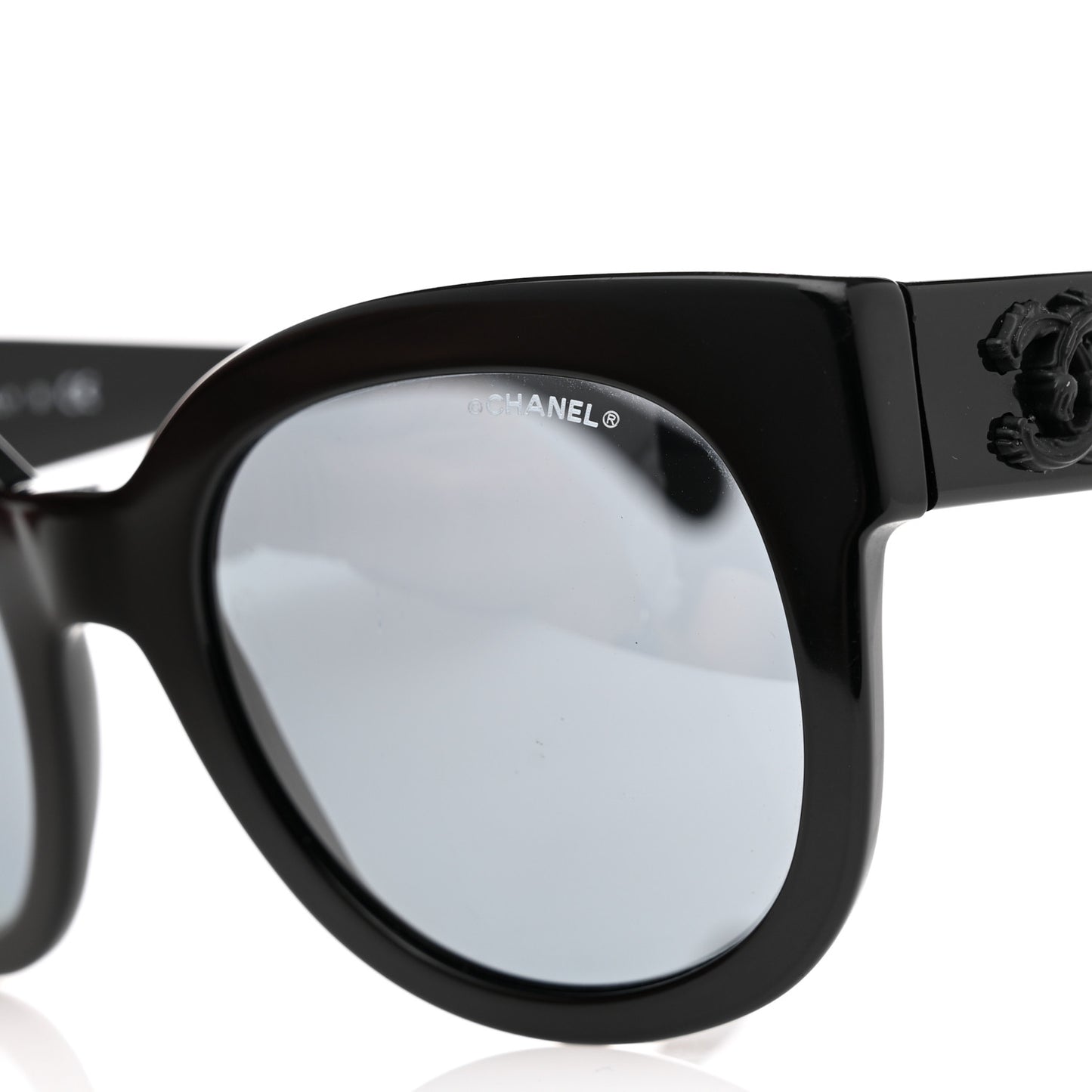 Acetate Butterfly Signature CC Sunglasses 5358 Black
