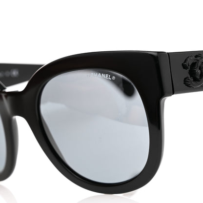 Chanel Acetate Butterfly Signature CC Sunglasses 5358 Black 7 of 8