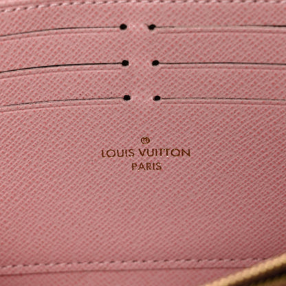 Louis Vuitton Damier Ebene Zippy Wallet Rose Ballerine 6 of 8