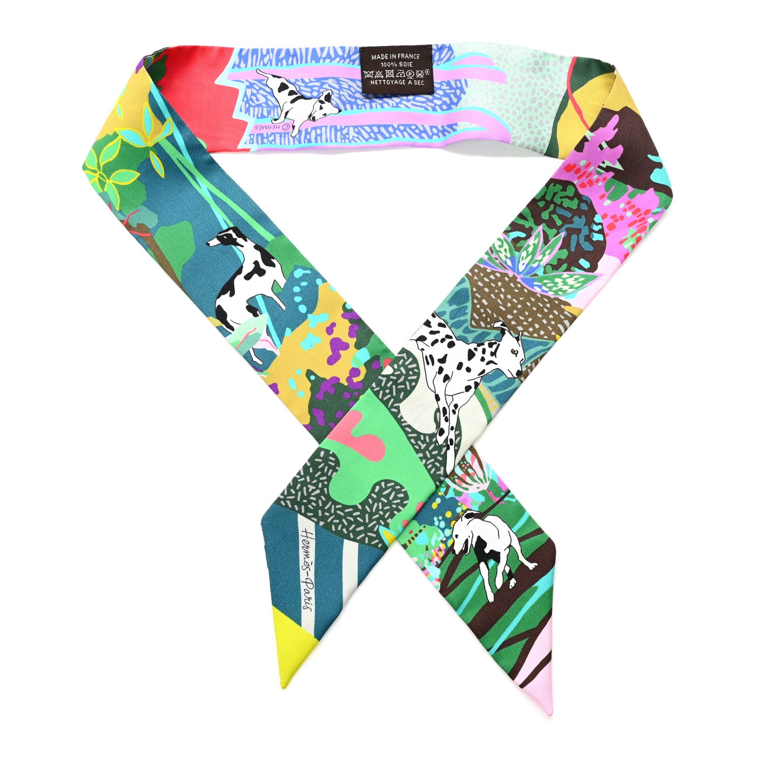Hermes Silk En Liberte Twilly Vert Cyclamen Multicolor 1 of 5