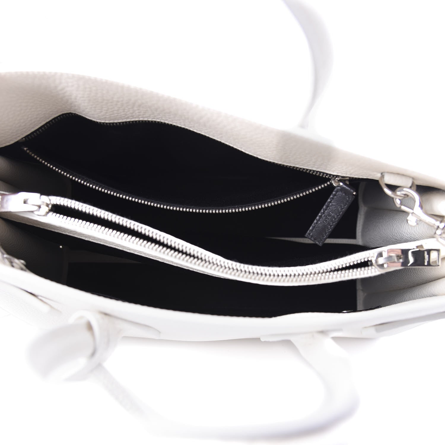 Saint Laurent Grained Calfskin Small Sac De Jour Dove White 5 of 10