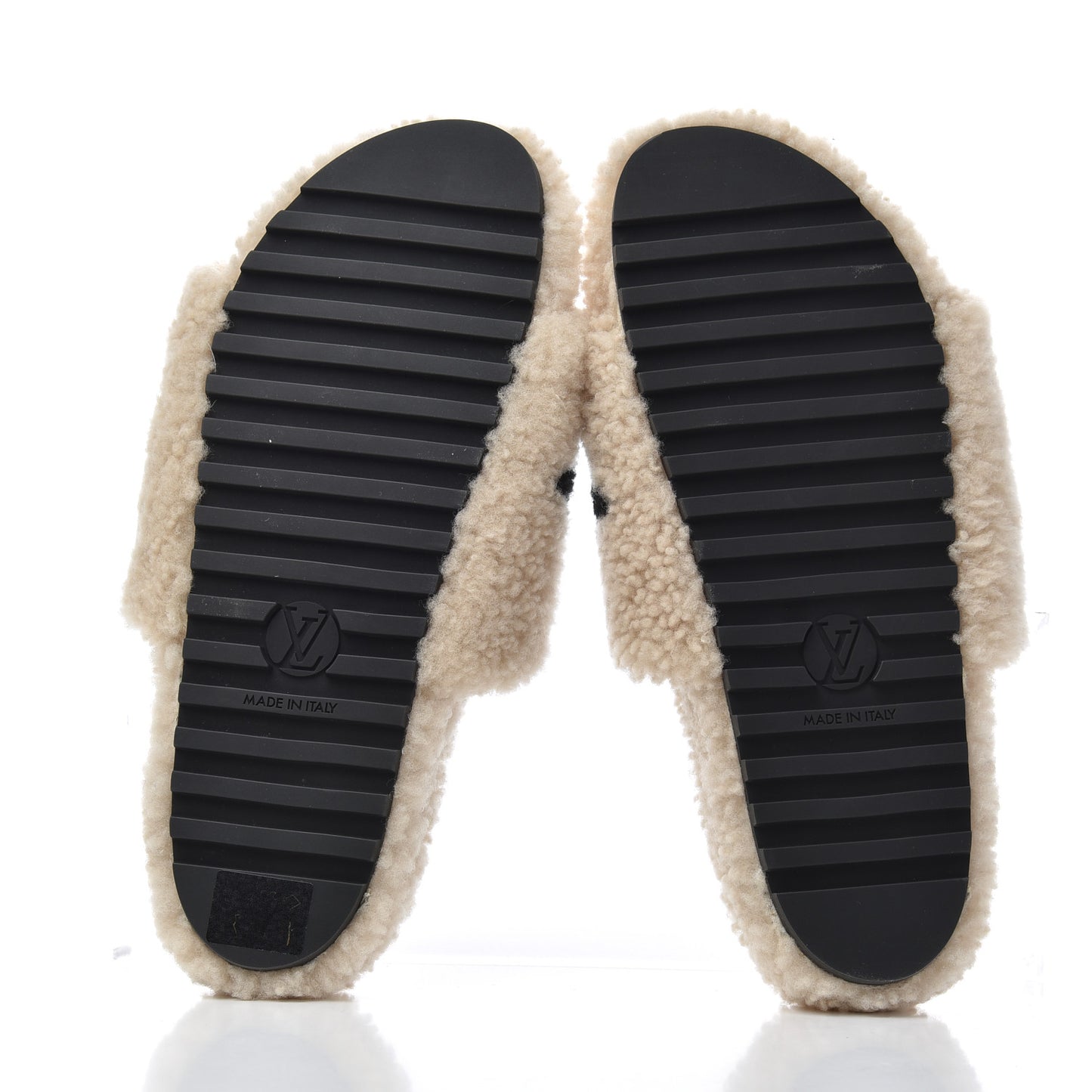Shearling Bom Dia Flat Mules 41 Beige