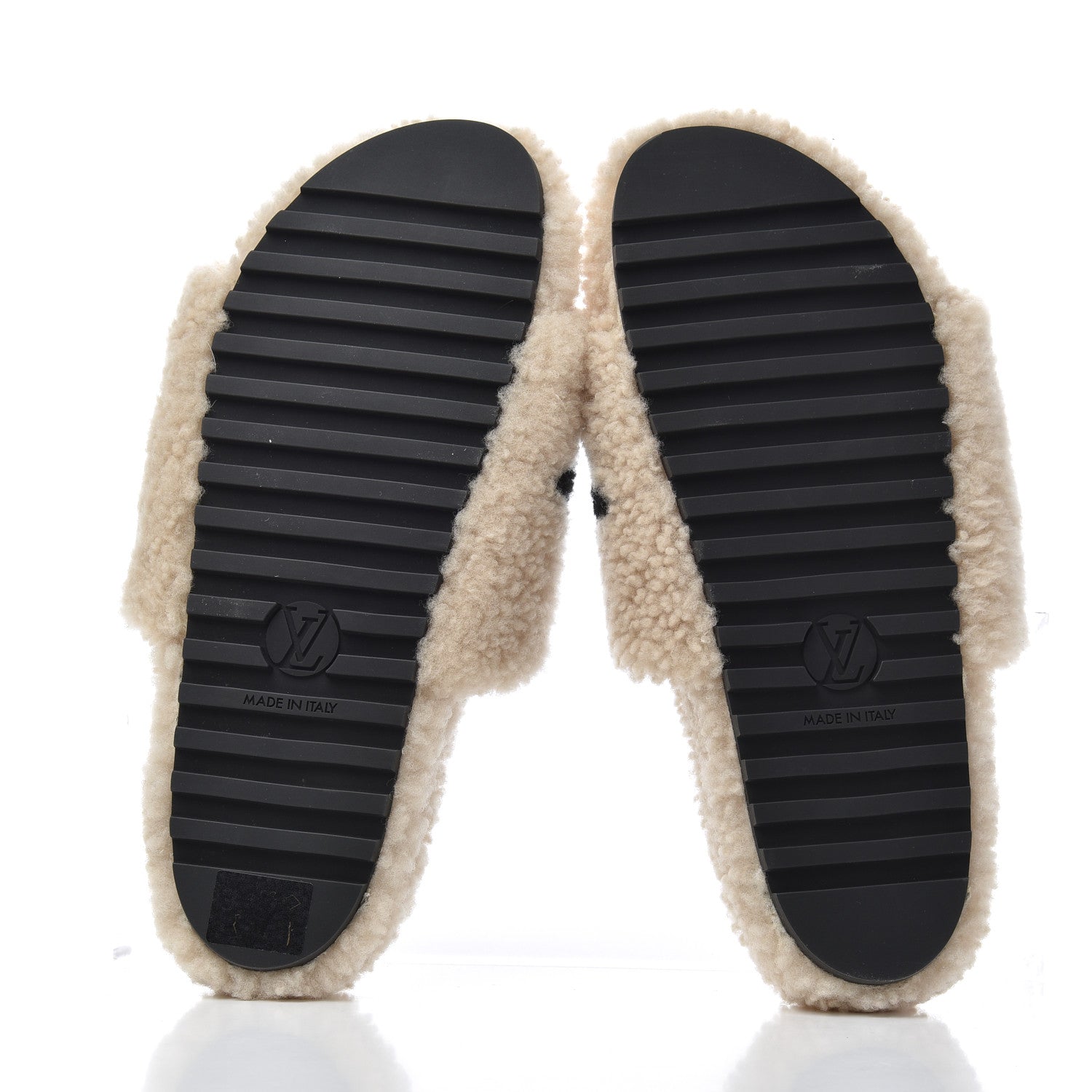 Louis Vuitton Shearling Bom Dia Flat Mules 41 Beige 5 of 9
