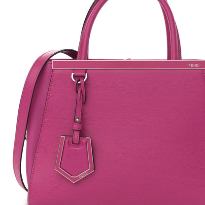 Fendi Vitello Elite Petite 2Jours Tote Magenta 7 of 9