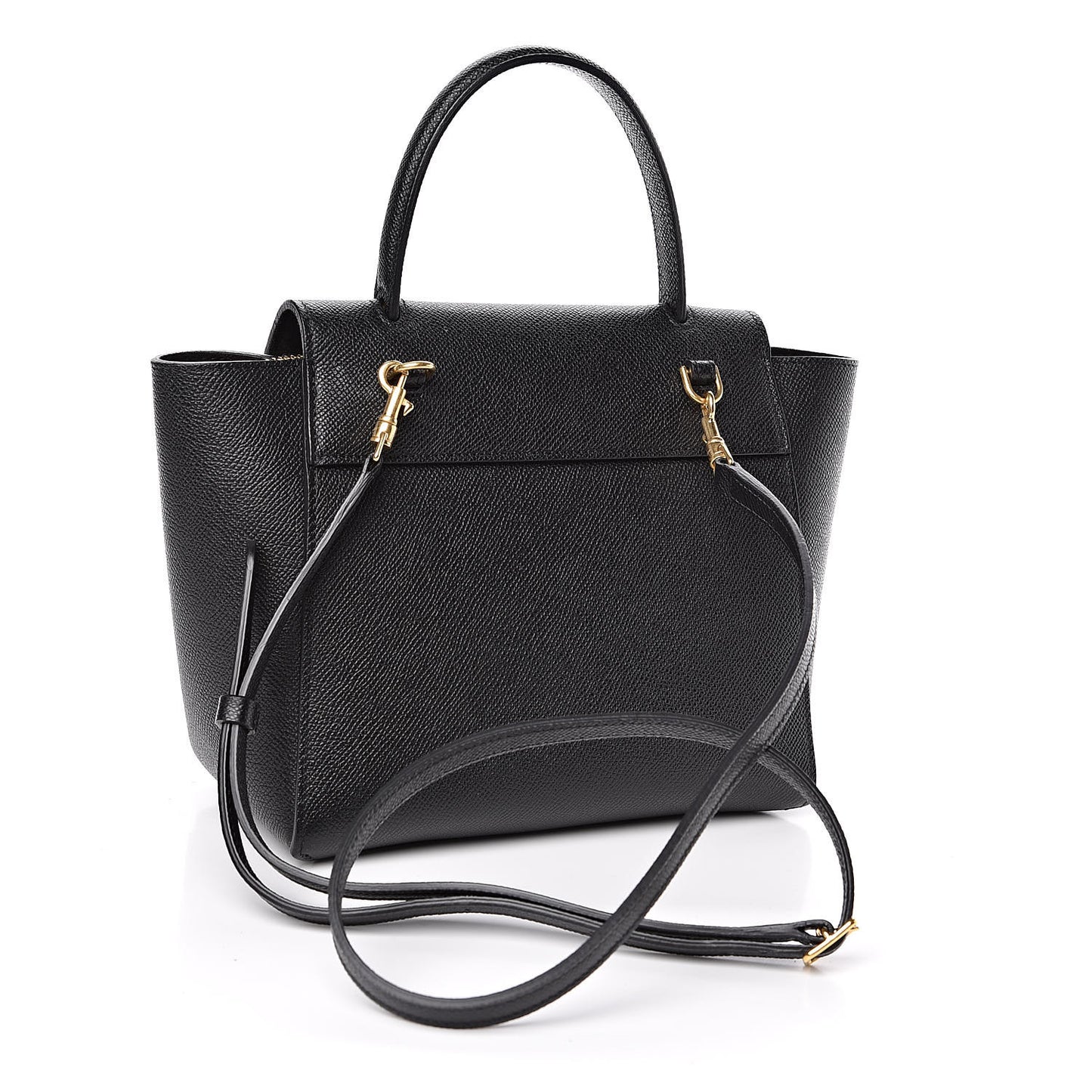 Grained Calfskin Nano Belt Bag Black