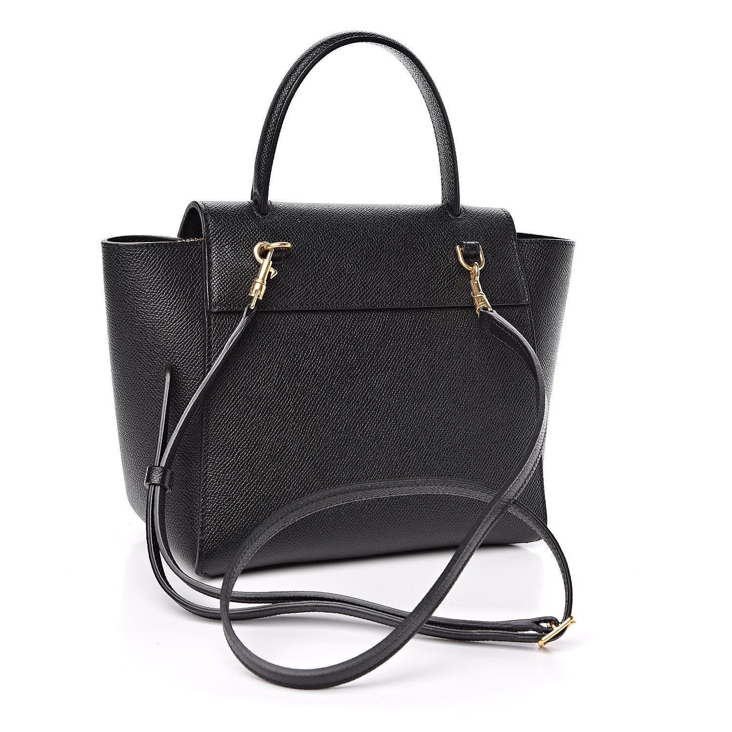 Celine Grained Calfskin Nano Belt Bag Black 3 of 10