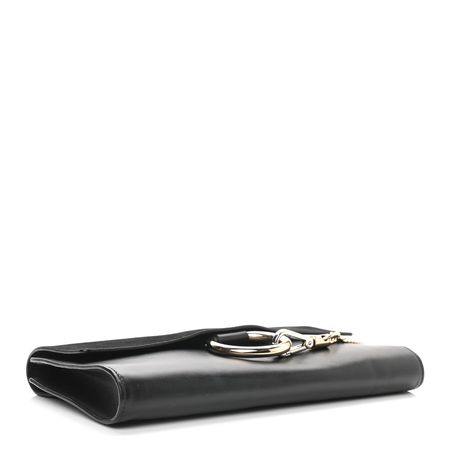 Chloe Suede Calfskin Faye Clutch Black 4 of 9