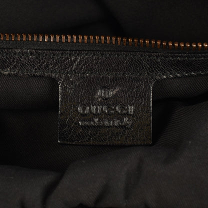 Gucci Calfskin Studded Large Bamboo Handle Tote Black 6 of 7