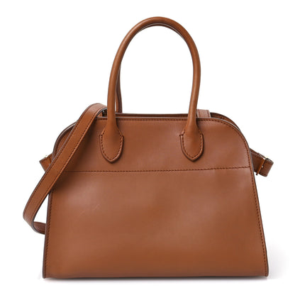 The Row Polished Saddle Calfskin Soft Margaux 10 Bag Cuir 1 of 12