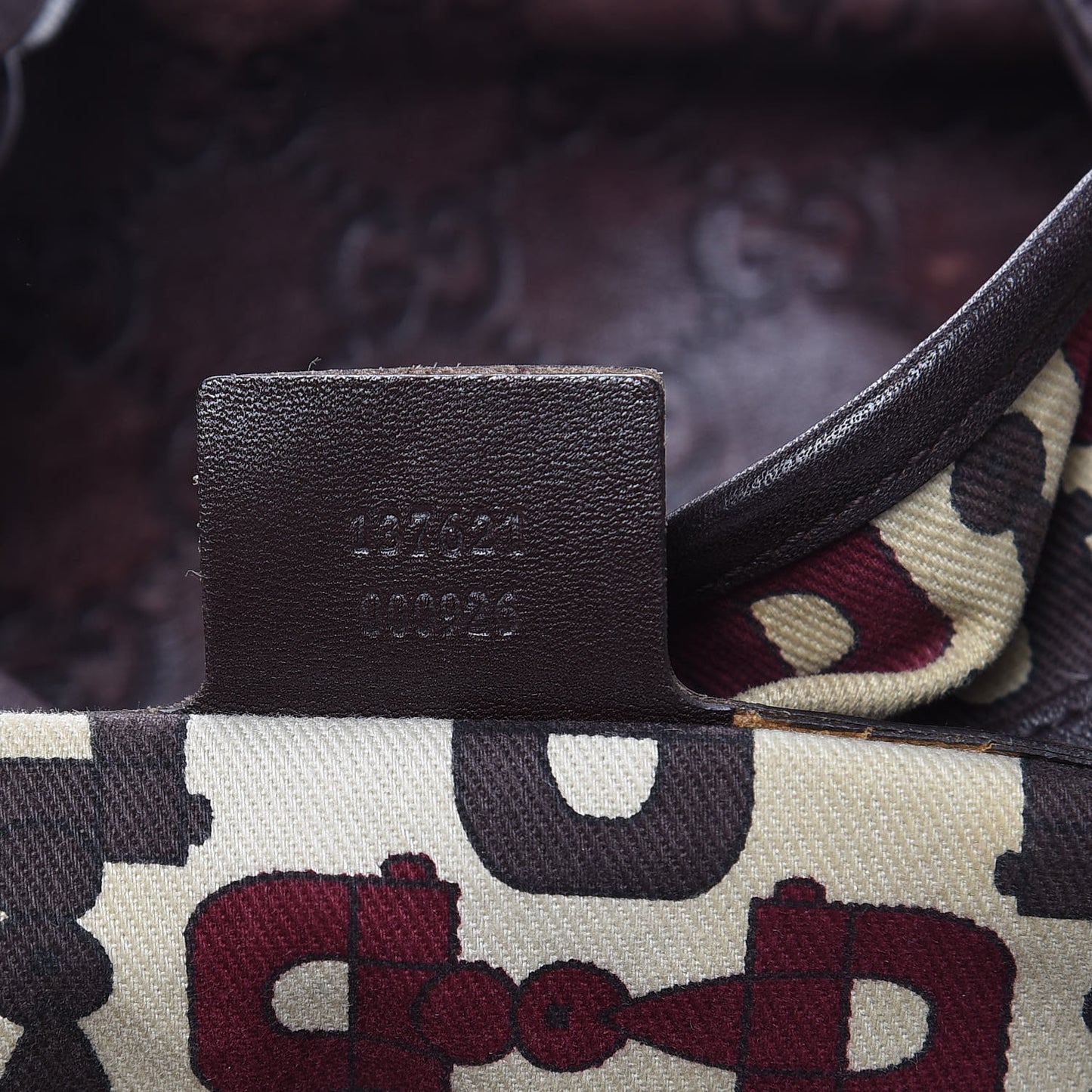 Guccissima Medium Pelham Shoulder Bag Dark Brown