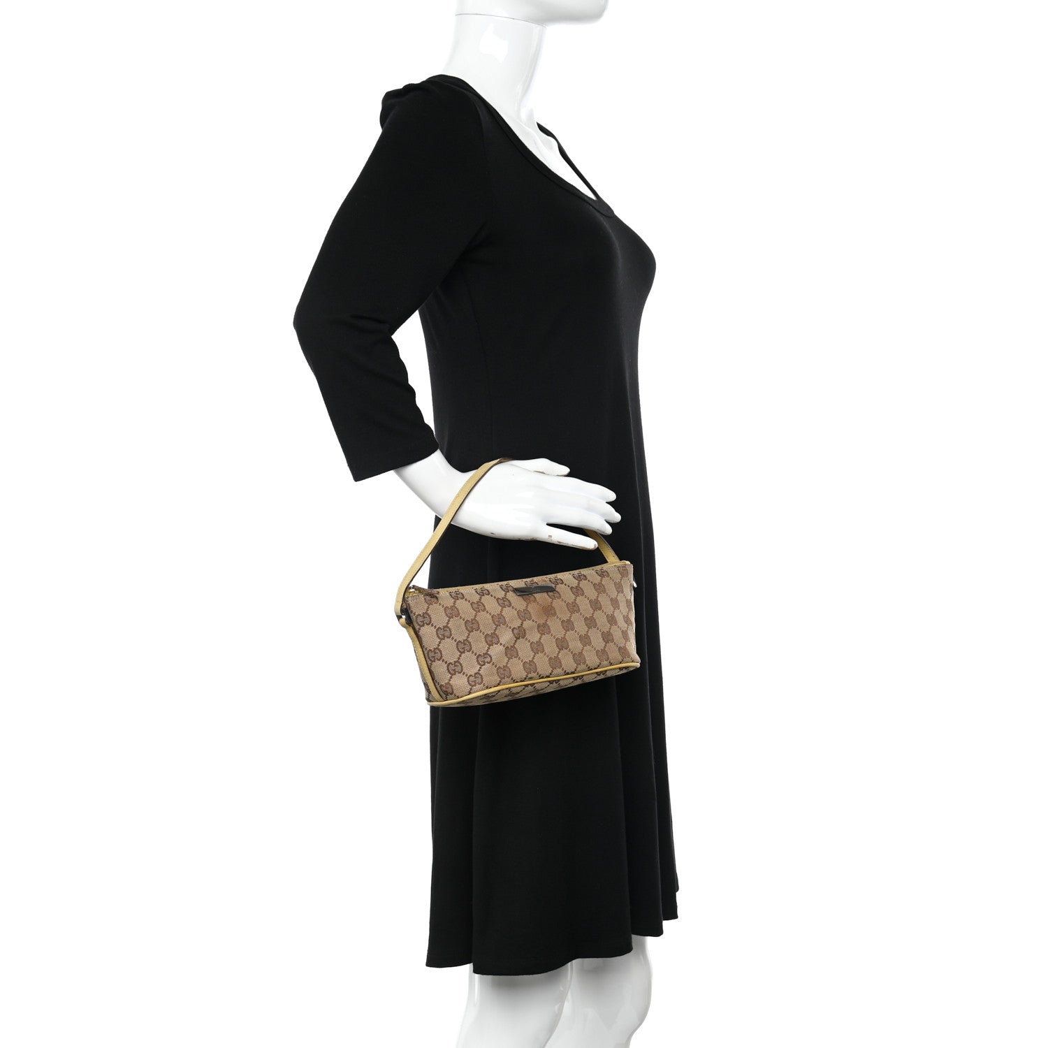 Gucci Monogram Boat Pochette Yellow 2 of 14