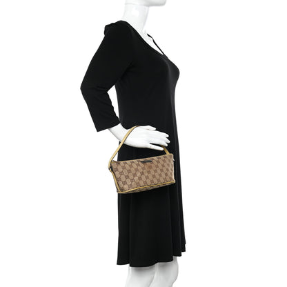 Gucci Monogram Boat Pochette Yellow 2 of 14