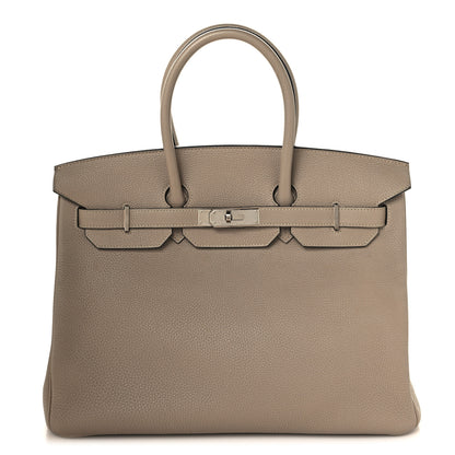 Hermes Togo BIRKIN 35 Gris Tourterelle 1 of 13