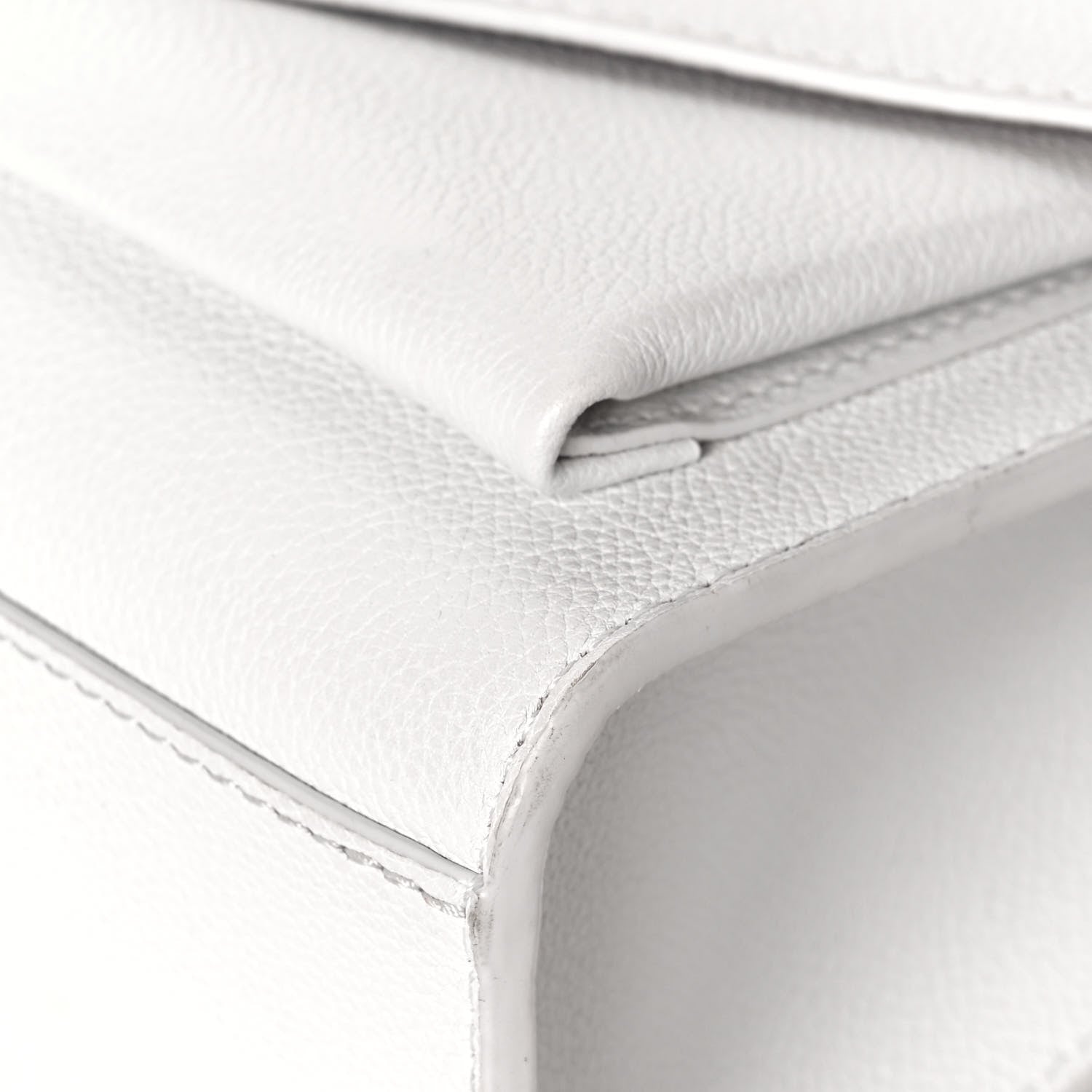 Louis Vuitton Soft Calfskin Mylockme Chain Bag BB White 9 of 16