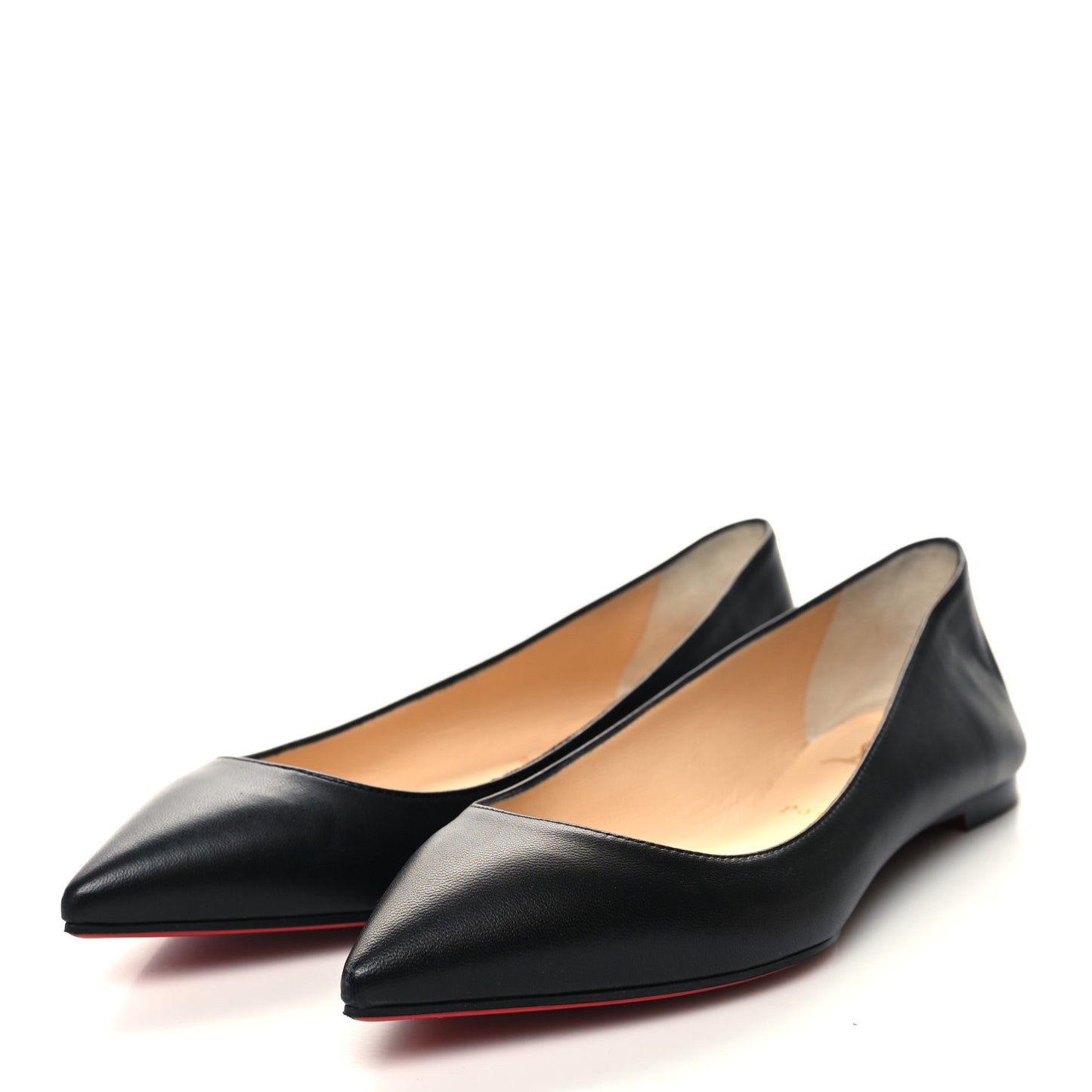 Shiny Nappa Ballalla Flats 37 Black
