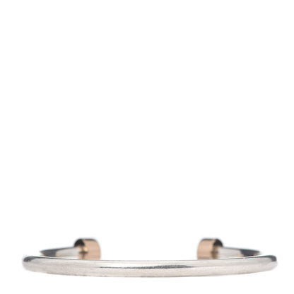 Tiffany Sterling Silver Rubedo Return to Narrow Circle Edge Cuff Bracelet 3 of 6