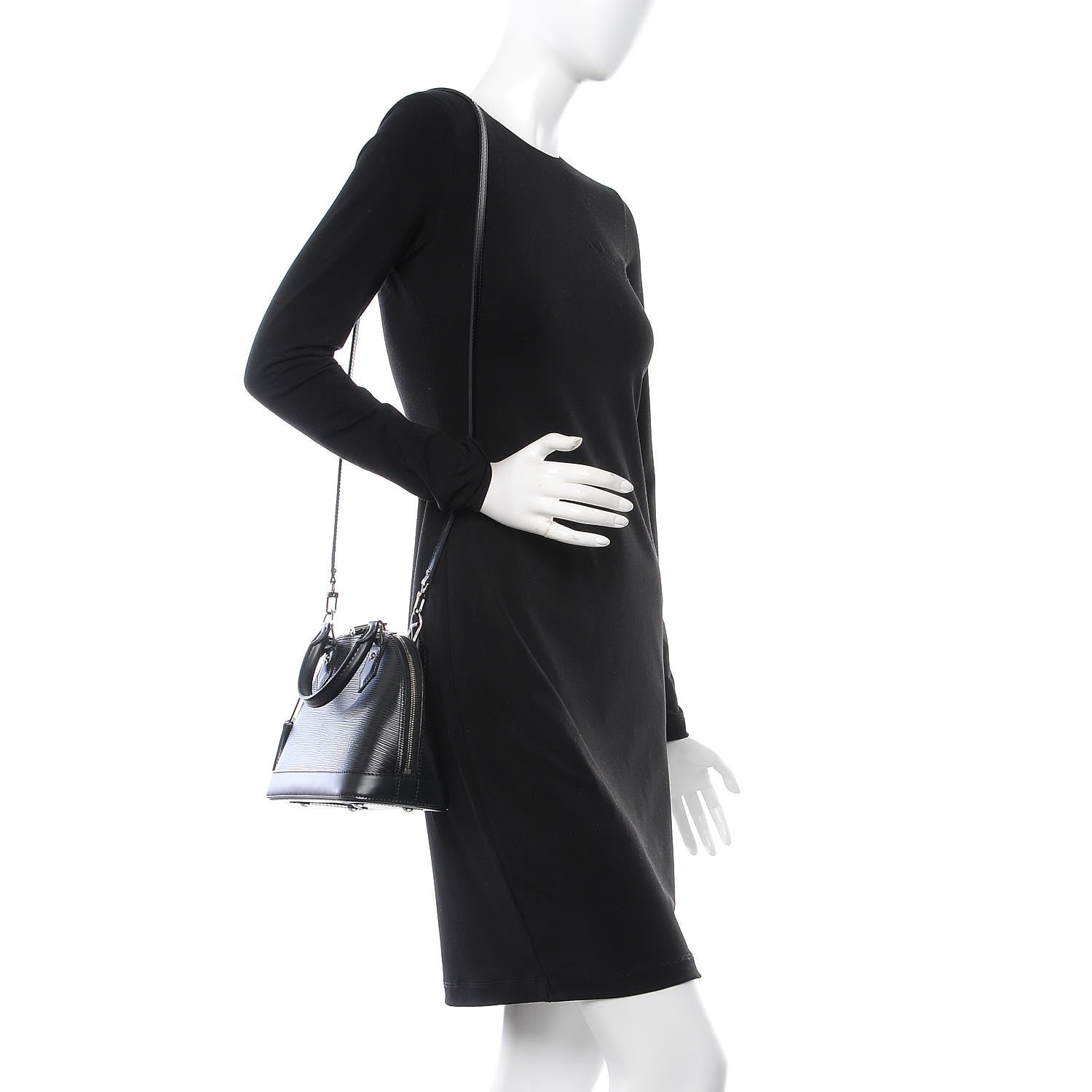 Louis Vuitton Epi Alma BB Black 2 of 8