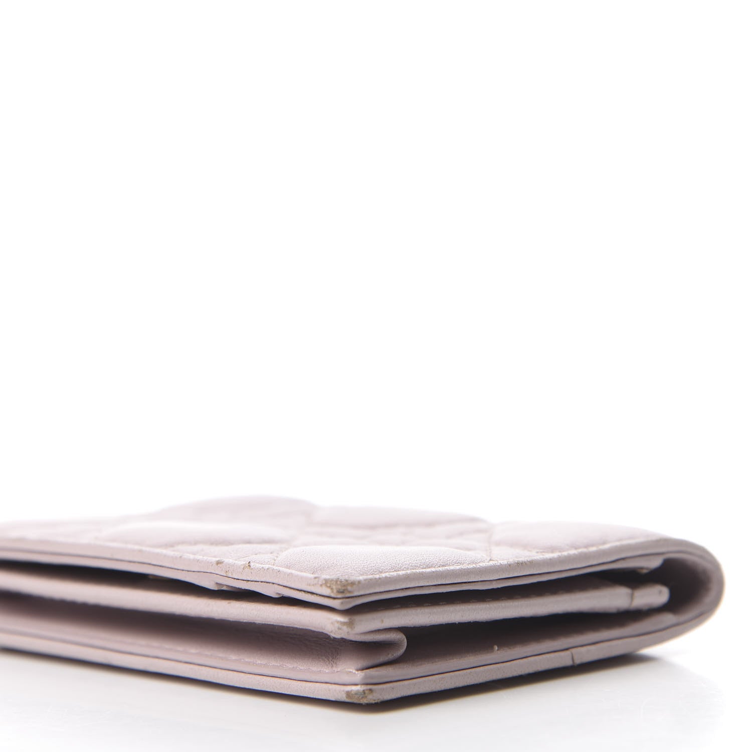 Christian Dior Lambskin Cannage Small Lady Dior Flap Card Holder Light Pink 7 of 9