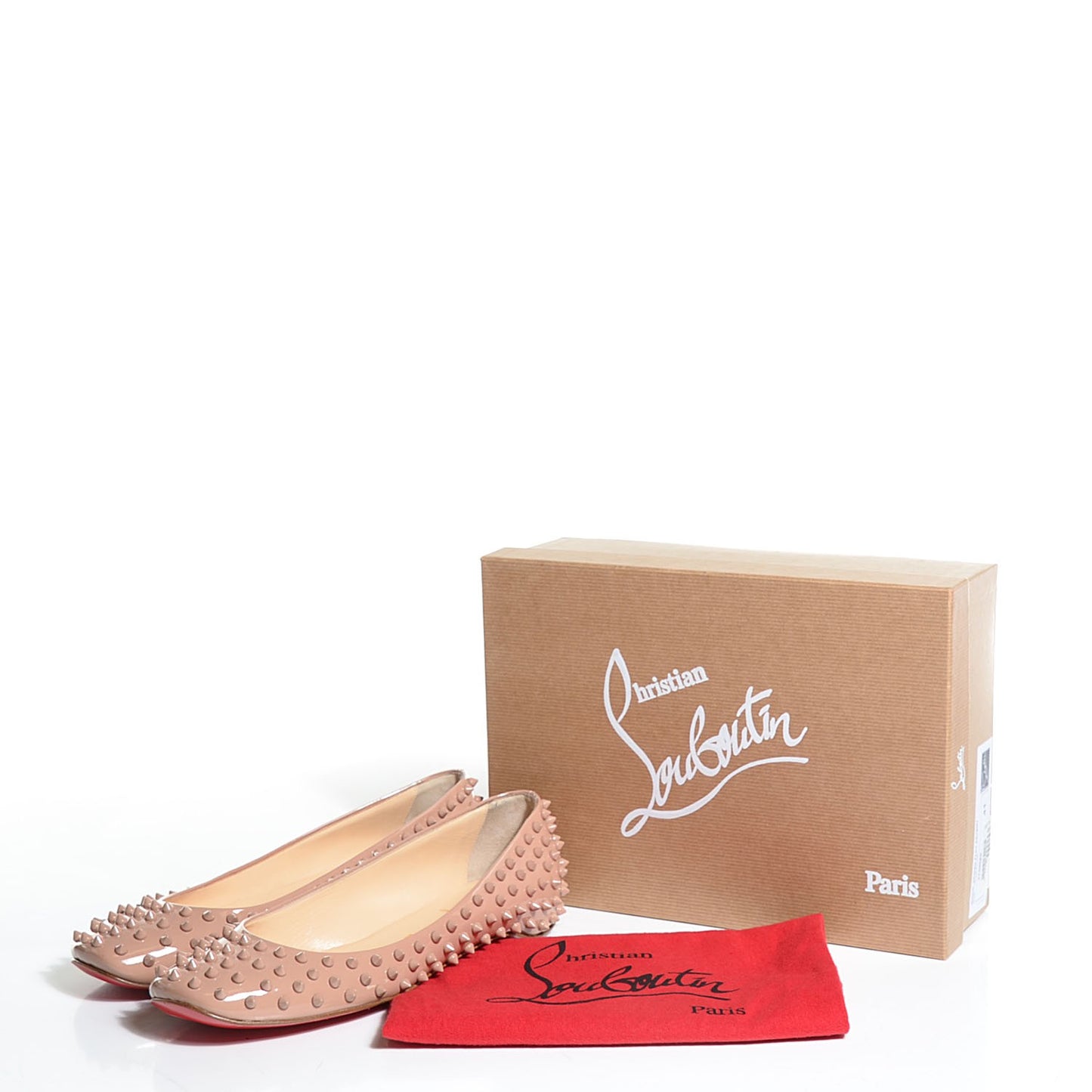 Patent Gozul Spikes Flats 41 Nude