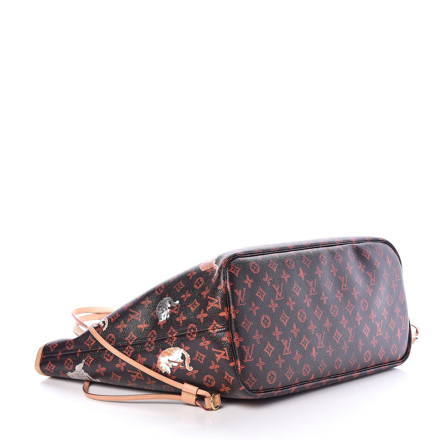 Louis Vuitton Catogram Neverfull MM Marron 5 of 12