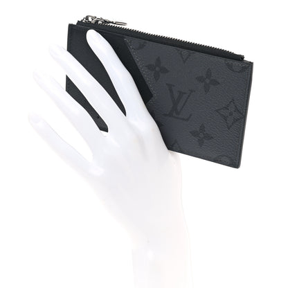 Louis Vuitton Reverse Monogram Eclipse Taiga Coin Card Holder 2 of 7