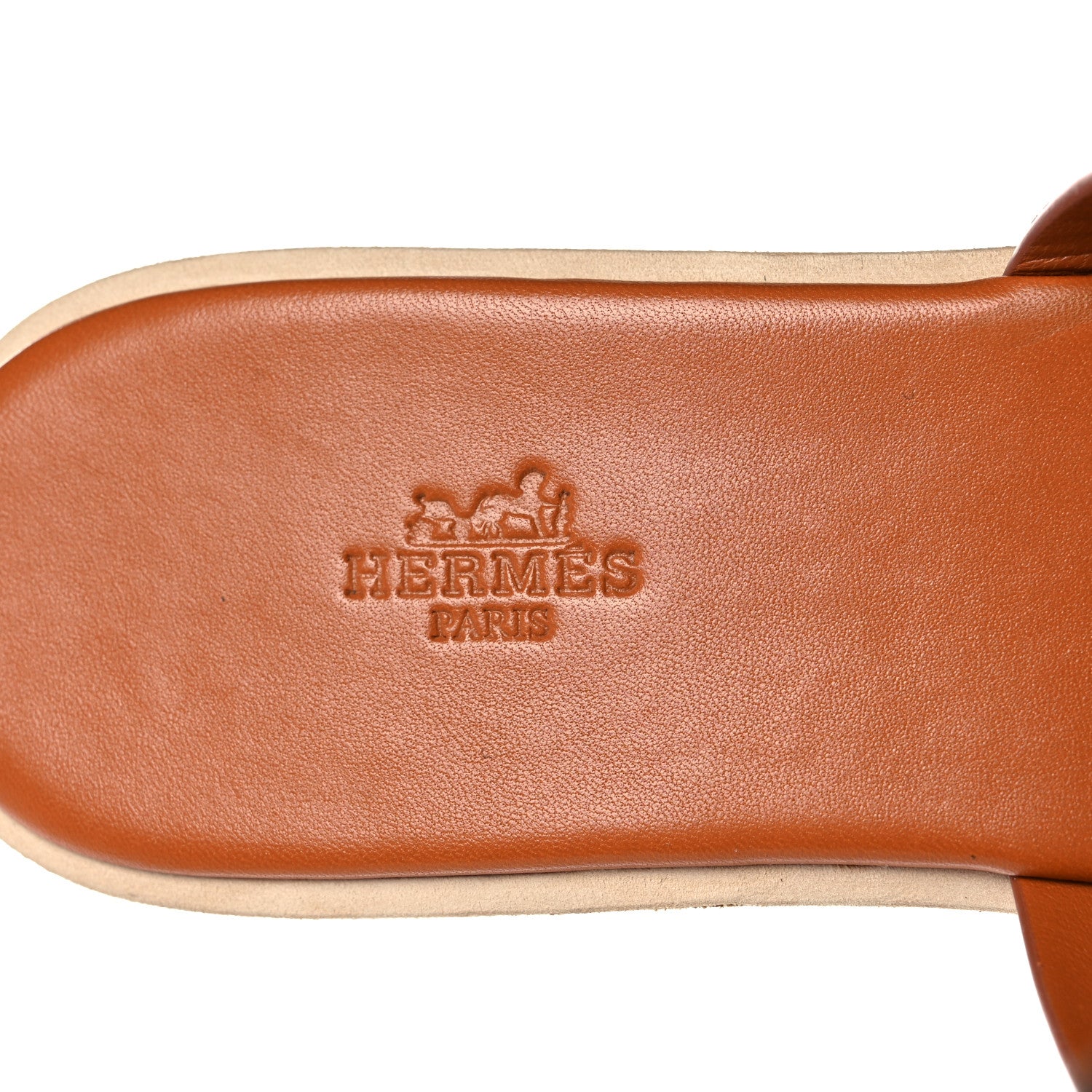Hermes Calfskin Cork Eze 30 Sandals 41 Marron Glaise 7 of 9