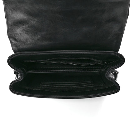 Saint Laurent Calfskin Y Quilted Monogram Monochrome Toy Loulou Crossbody Bag Black 5 of 12