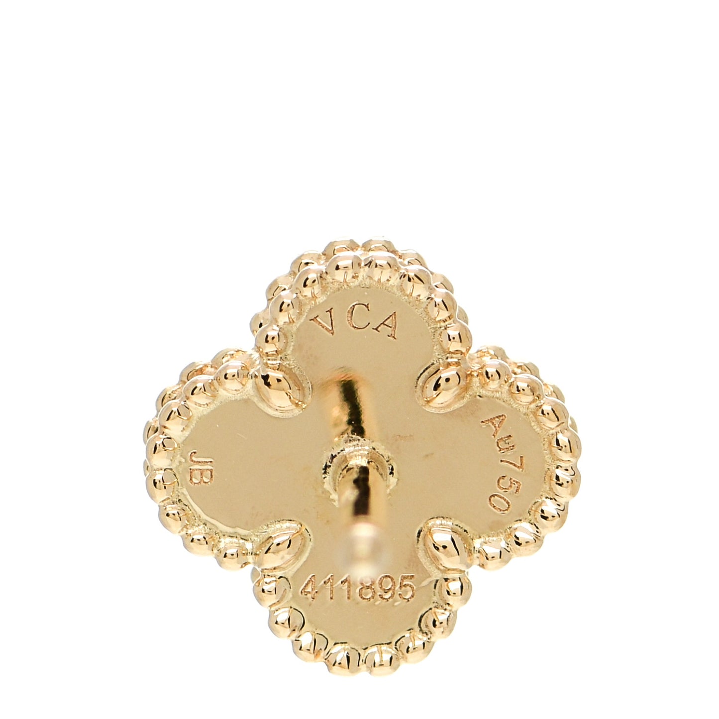 18K Yellow Gold Mother of Pearl Sweet Alhambra Earrings