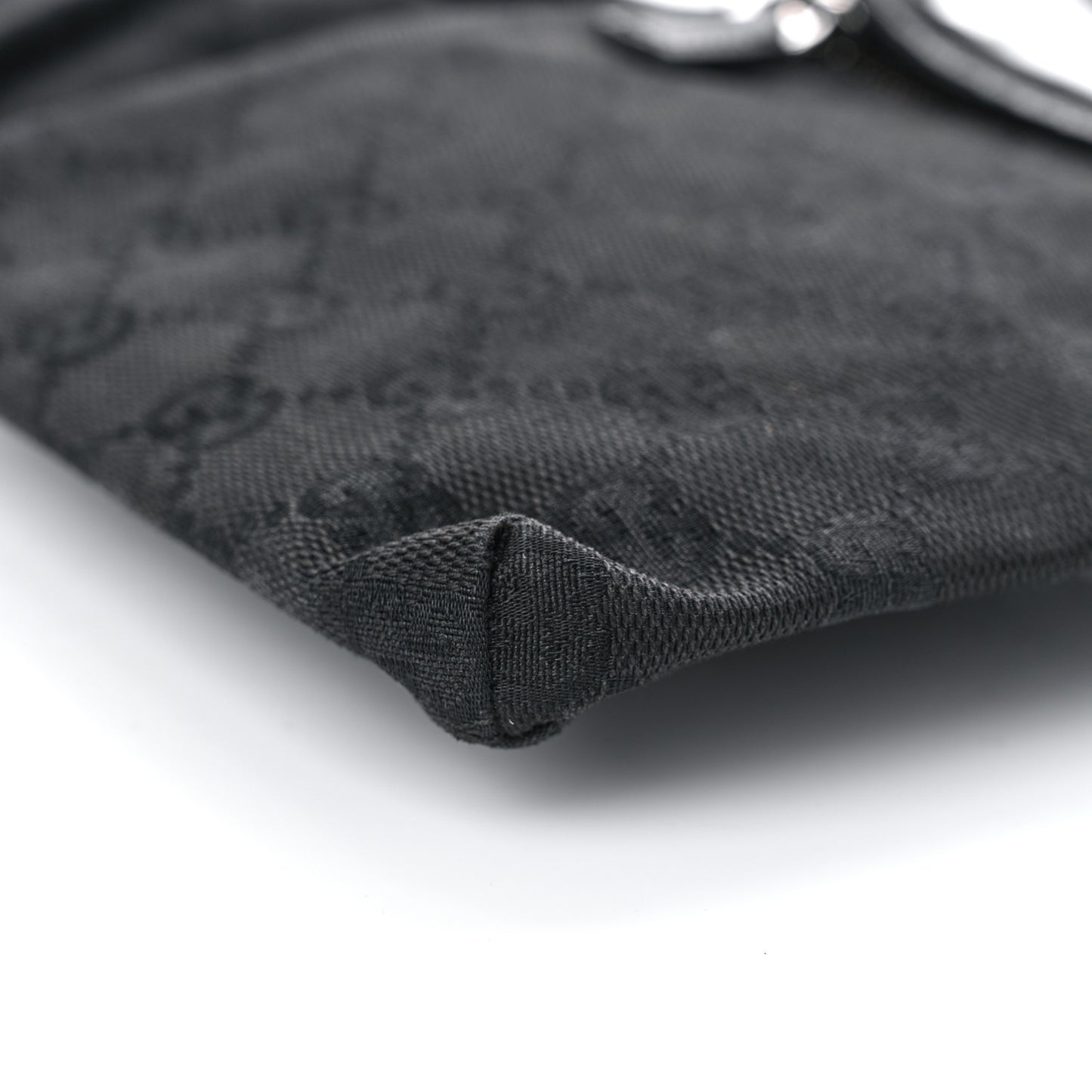 GG Monogram Double Pocket Belt Bag Black