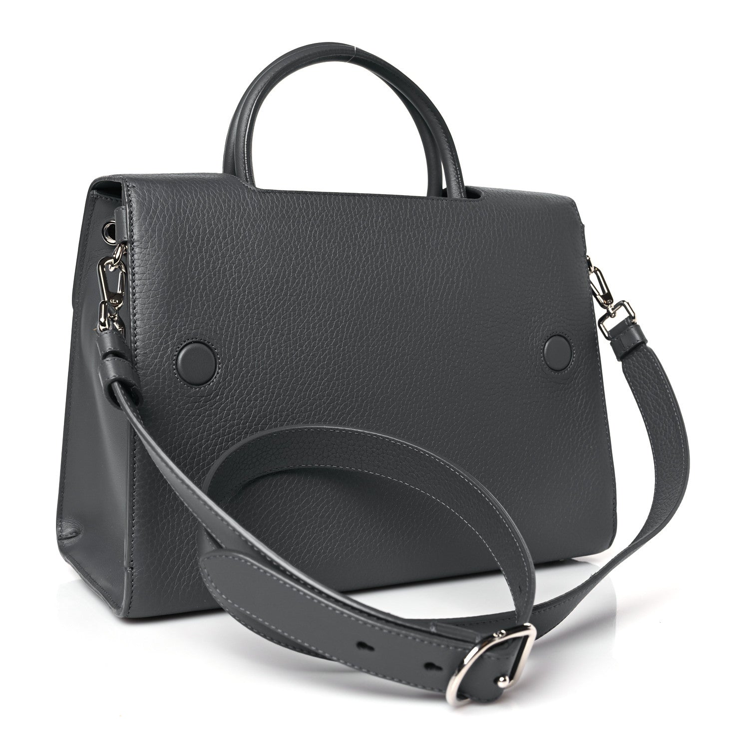 Christian Dior Bullcalf Large Diorever Flap Meteorite Grey 3 of 11