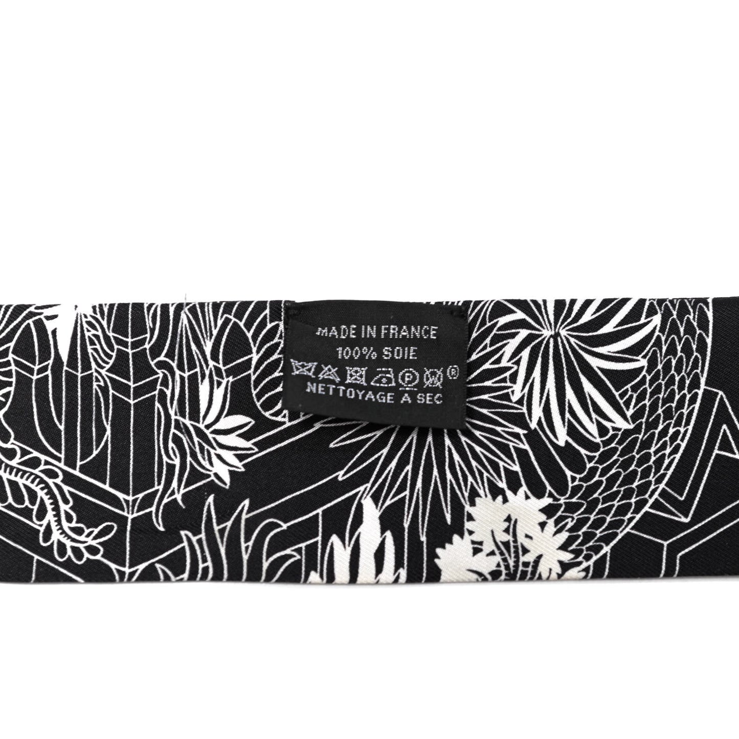 Silk Animapolis Twilly Black White