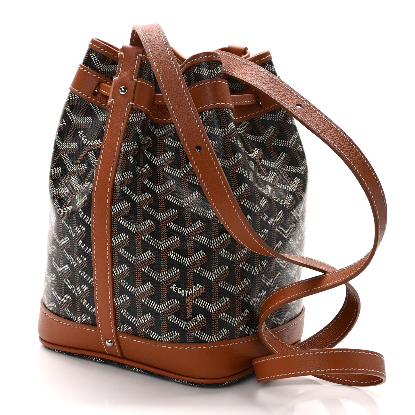 Goyardine Petit Flot Bucket Bag PM Black Gold