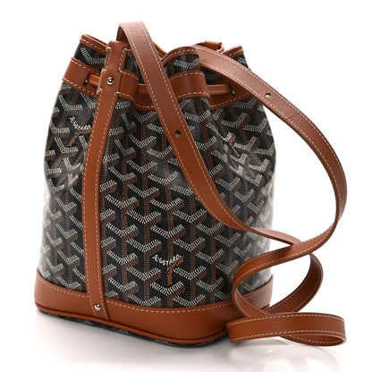 Goyard Goyardine Petit Flot Bucket Bag PM Black Gold 3 of 10
