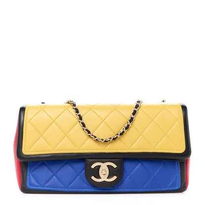 Chanel Lambskin Tri-Color Medium Graphic Flap Multicolor 1 of 11