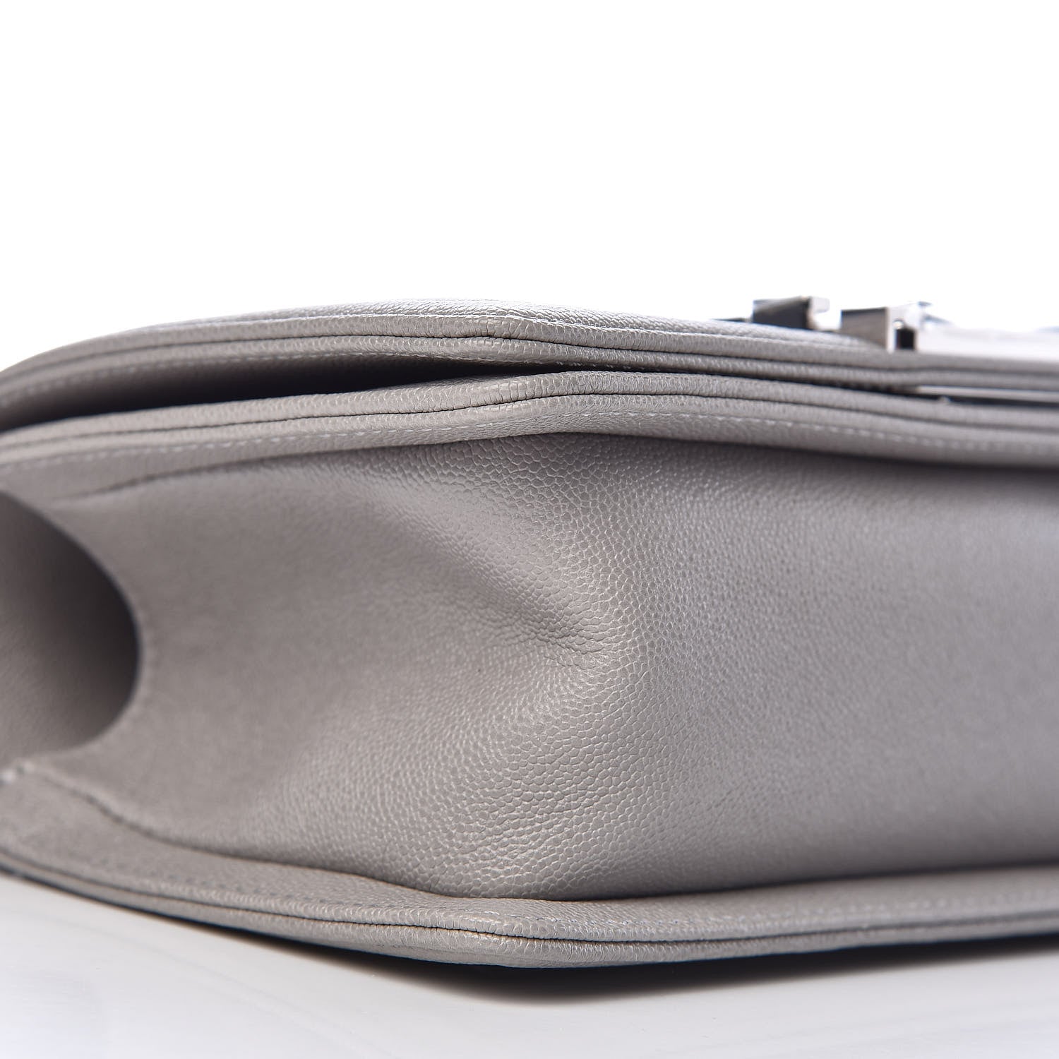 Chanel Caviar Quilted Small Boy Flap Grey 8 of 11